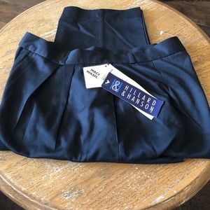 New Hillard & Hanson Navy Dress Slacks Size 16
